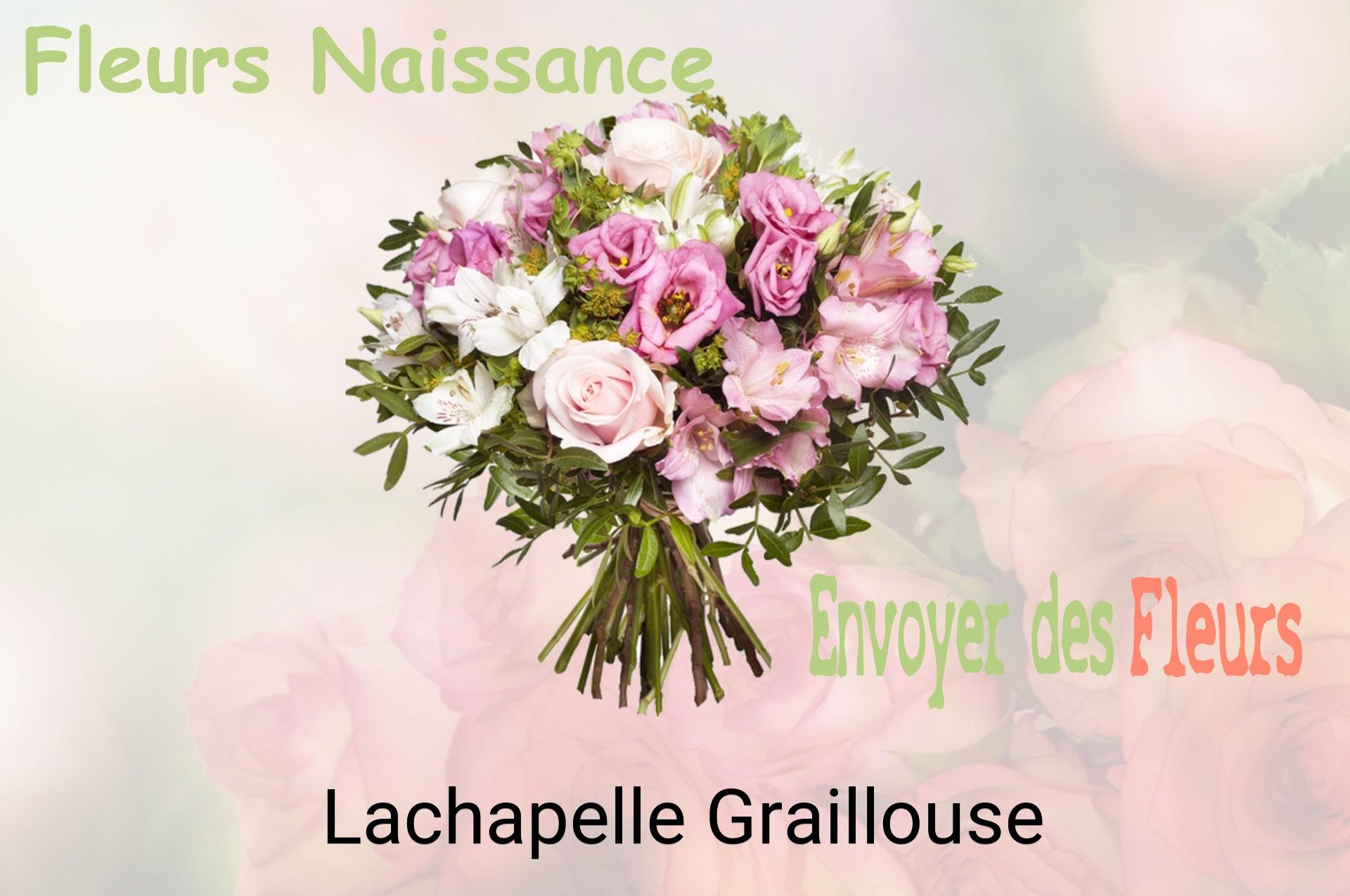 Bouquet de fleurs de naissance livré à Lachapelle-Graillouse
